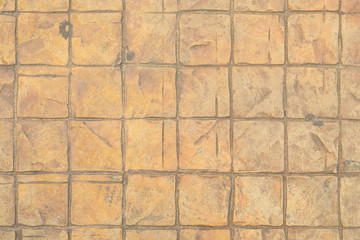 Obraz premium close up brown grooved crack concrete footpath, the old broken concrete floor, broken concrete footpath, texture background