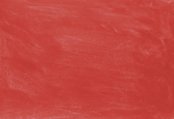 Fototapeta premium Red painted textured abstract background with brush strokes in gray and black shades.
