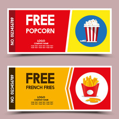 free popcorn and french fries coupon