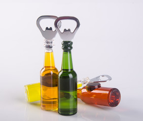 Opener or Bottle Opener on a background.