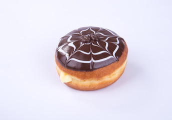 donut or chocolate donut on a background.