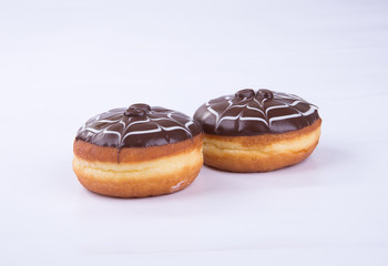 donut or chocolate donut on a background.