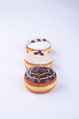 donut or chocolate donut on a background.