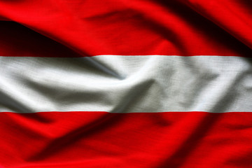 Austria flag waving in the wind.