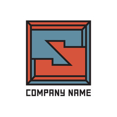 Vintage old style logo, icon