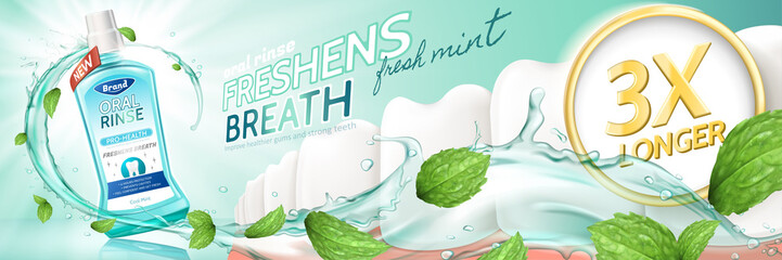 Oral rinse ads