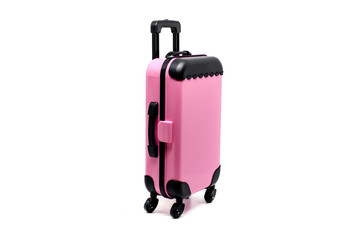 Mini pink luggage toy model