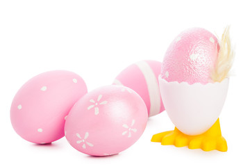 easter background. isolated on white