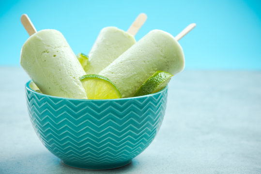 Lime And Coconut Milk Popsicles