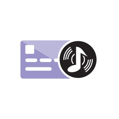 Music Card Logo Icon Design