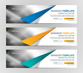 Abstract Web banner design background or header Templates