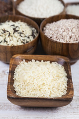 Six bowls with different varieties