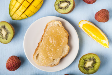 Jam of tropical fruits