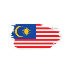 Malaysia flag, vector illustration