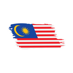 Malaysia flag, vector illustration