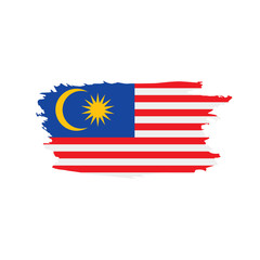 Malaysia flag, vector illustration