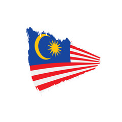 Malaysia flag, vector illustration