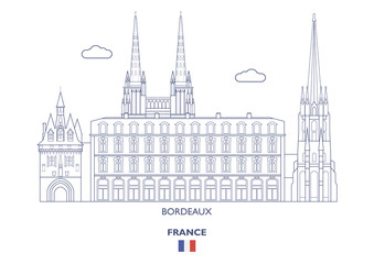 Fototapeta premium Bordeaux City Skyline, France