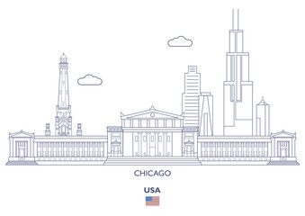 Chicago City Skyline, USA
