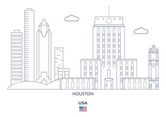 Houston City Skyline, USA