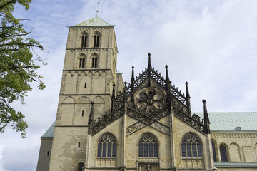 Fototapeta na wymiar Querschiff West, St.-Paulus-Dom, Münster, Münsterland, Nordrhein-Westfalen, Deutschland, Europa