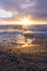 Sonnenuntergang am Ostseestrand
