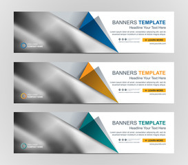 Abstract Web banner design background or header Templates