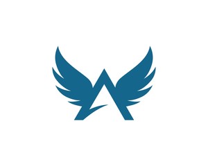 Fototapeta premium Szablon Logo skrzydła listu