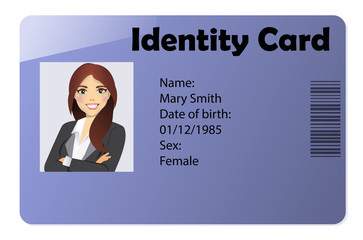 Passport (ID, Identity card) of sexy woman