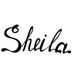Sheila name lettering