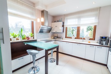 White modern kitchen