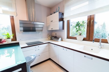 White modern kitchen