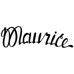 Maurice name lettering