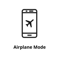 Airplane Mode Line Icon