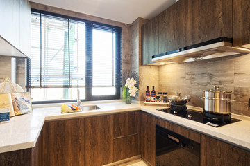 interior of modern kitchen