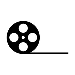 Film reel vector icon