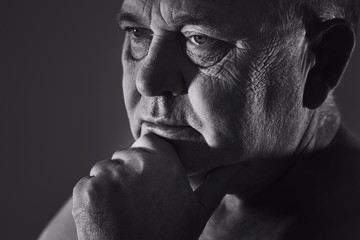 Thinking man headshot