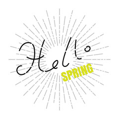 Hello Spring Concept