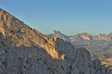 Bernia Mountains in Alicante. Spain