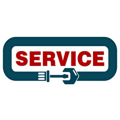 Service sign vector