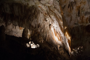 Stalactite in a cave