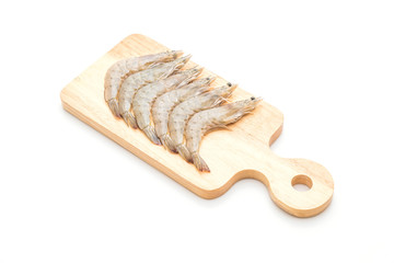 fresh shrimps or prawns raw
