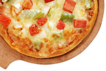 Delicious veg cheese pizza