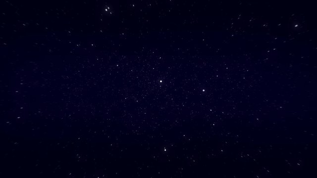 Looping Star Particles Floating in Space Background Animation 4K