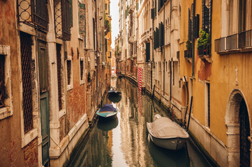 Obraz na płótnie Canvas Canal in Venice, Italy. Architecture and landmarks of Venice
