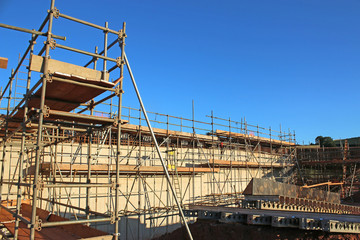 Road bridge under construction