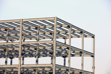 Obraz premium steel structure is under construction