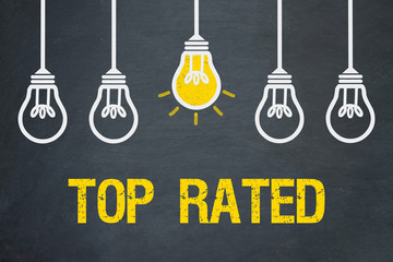 Naklejka premium Top Rated