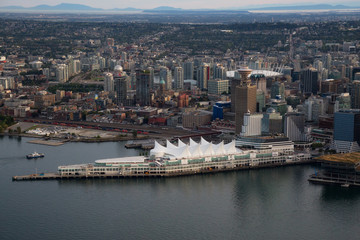 Fototapeta premium Canada Place Aerial