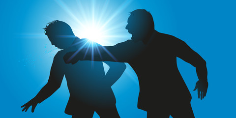 bagarre - violence - coup de poing - violent - ennemi - brutal - brutalité - loi du plus fort - voyou